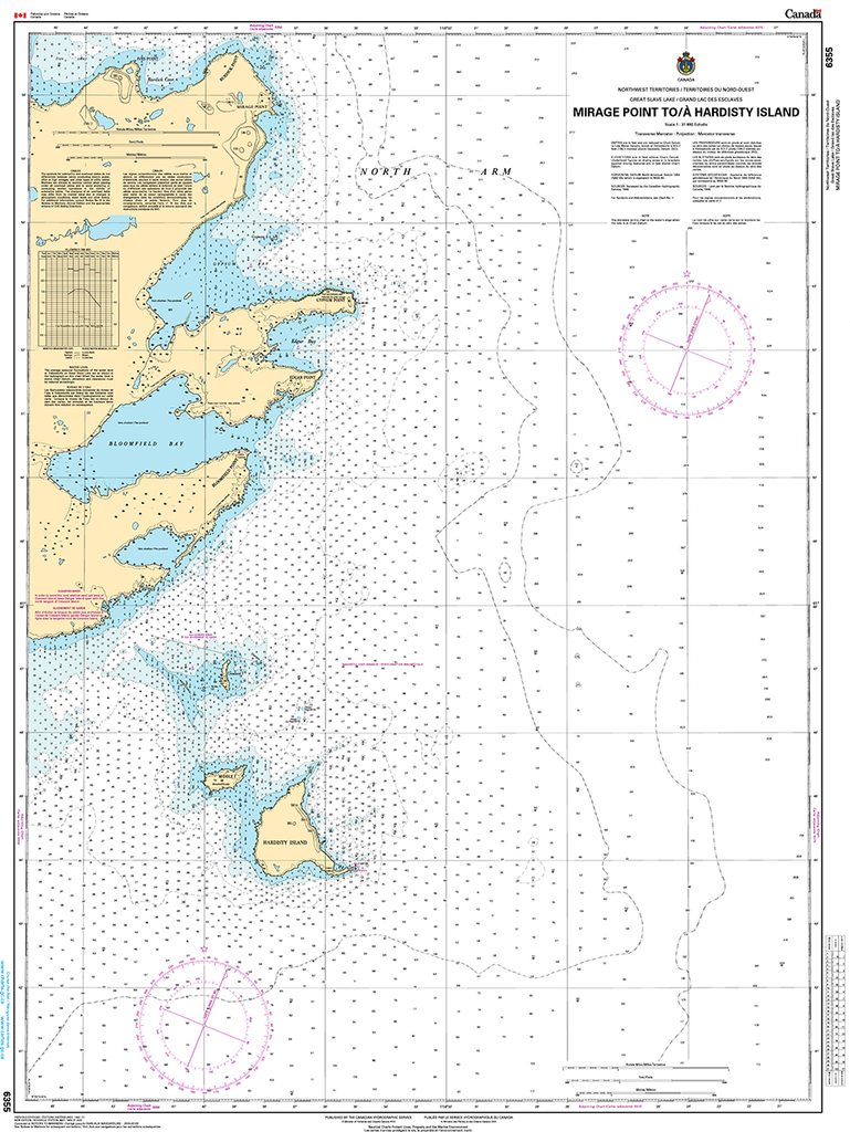 CHS Print-on-Demand Charts Canadian Waters-6355: Mirage Point to/€ Hardisty Island, CHS POD Chart-CHS6355