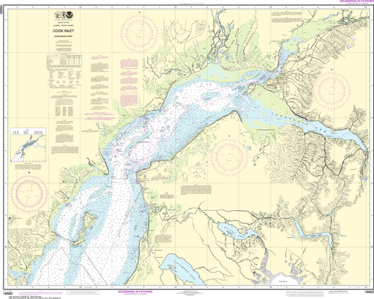 NOAA Chart 16660: Cook Inlet - Northern Part