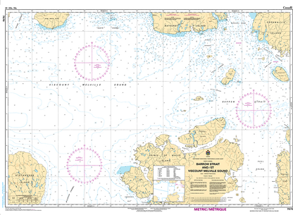CHS Print-on-Demand Charts Canadian Waters-7570: Barrow Strait and/et Viscount Melville Sound, CHS POD Chart-CHS7570
