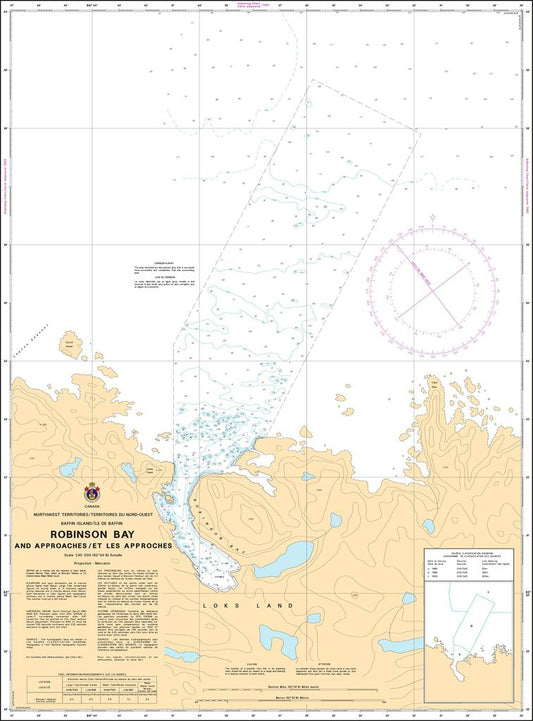 CHS Chart 7134: Robinson Bay and Approaches/et les Approches