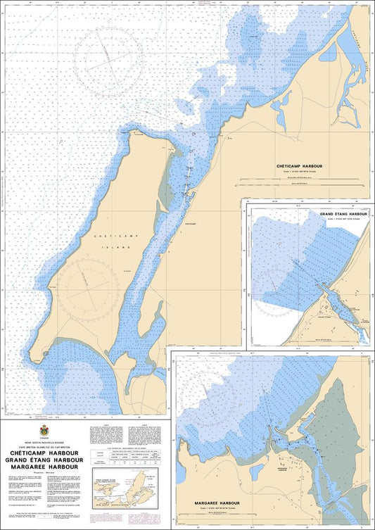 CHS Chart 4449: Chéticamp Harbour / Grand Étang Harbour / Margaree Harbours