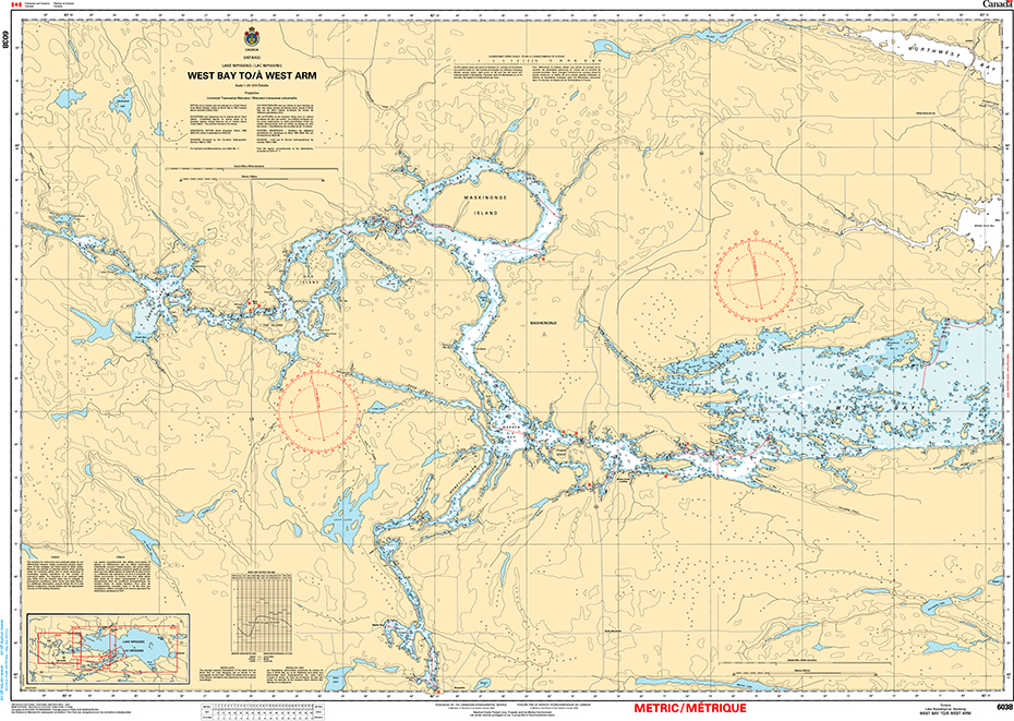 CHS Print-on-Demand Charts Canadian Waters-6038: West Bay to/€ West Arm, CHS POD Chart-CHS6038