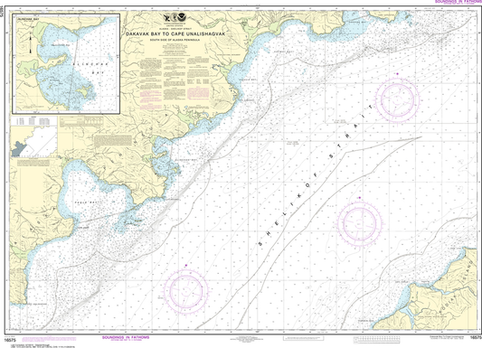 NOAA Chart 16575: Dakavak Bay to Cape Unalishagvak, Alinchak Bay