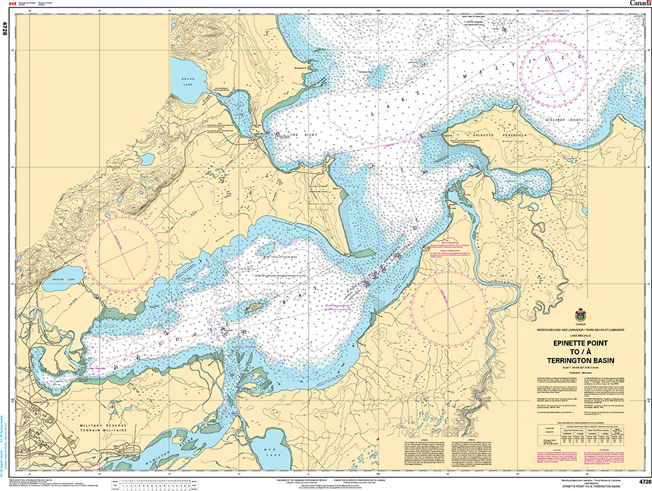 CHS Print-on-Demand Charts Canadian Waters-4728: Epinette Point to/€ Terrington Basin, CHS POD Chart-CHS4728