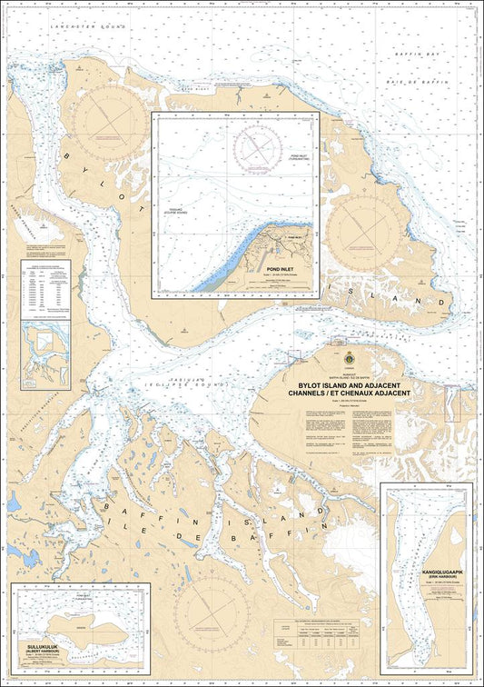 CHS Chart 7212: Bylot Island and Adjacent Channels / et Chenaux Adjacent