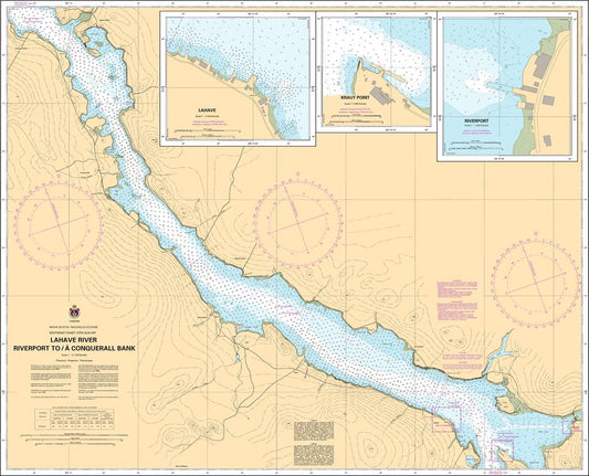 CHS Chart 4395: LaHave River: Riverport to / à Conquerall Bank