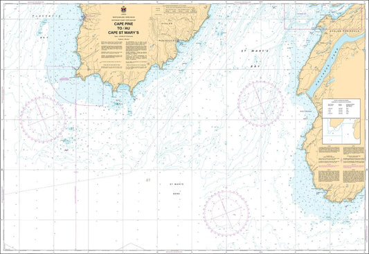 CHS Chart 4842: Cape Pine to / au Cape St Marys