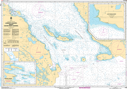 CHS Print-on-Demand Charts Canadian Waters-7710: Lambert Channel and/et Cache Point Channel, CHS POD Chart-CHS7710