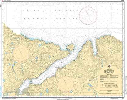 CHS Print-on-Demand Charts Canadian Waters-5458: Sugluk Inlet, CHS POD Chart-CHS5458
