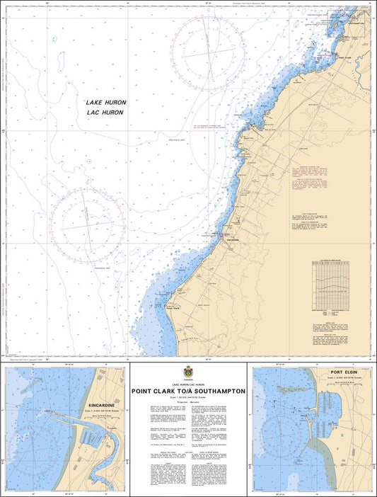 CHS Chart 2291: Point Clark to/à Southampton