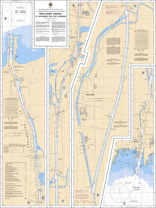 CHS Chart 2042: Welland Canal St.Catharines to/à Port Colborne