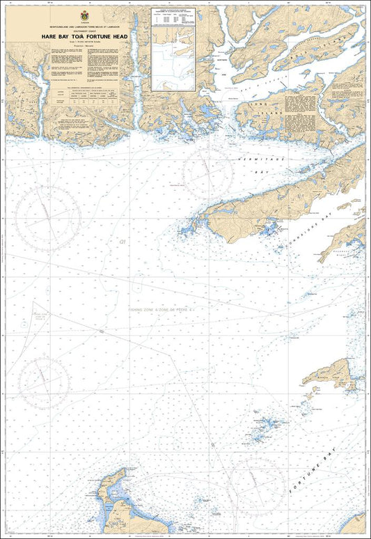 CHS Chart 4827: Hare Bay to / à Fortune Head