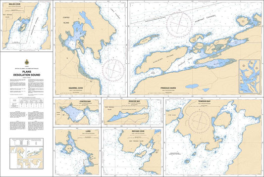 CHS Chart 3554: Plans Desolation Sound