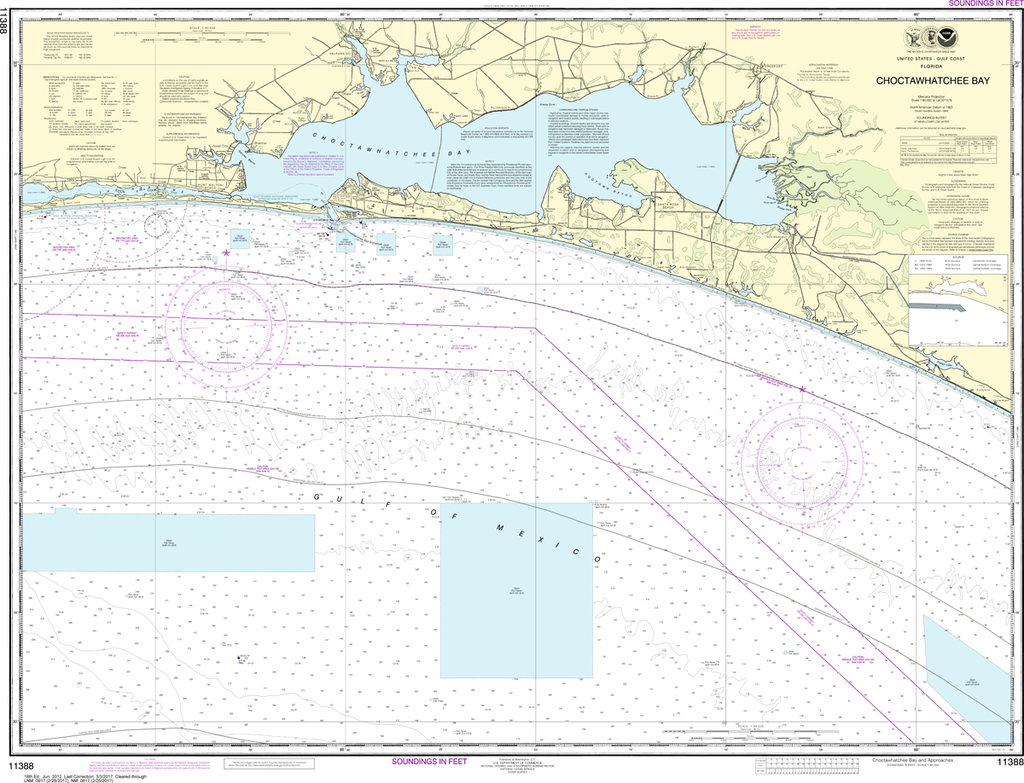 NOAA Chart 11388: Choctawhatchee Bay