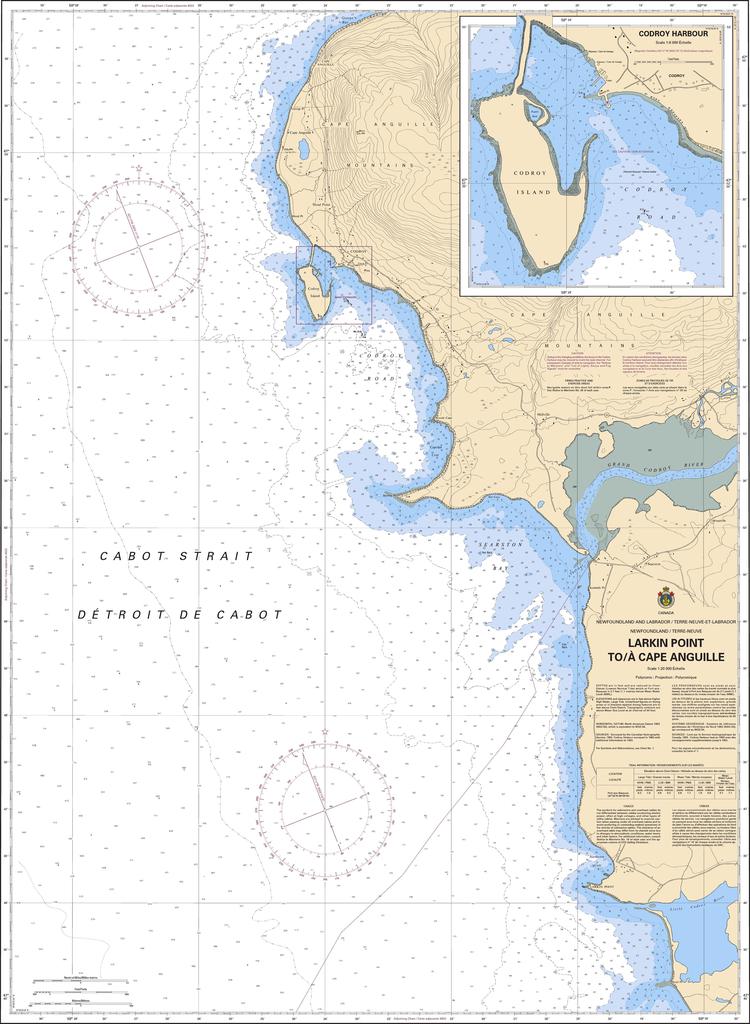 CHS Chart 4682: Larkin Point to / à Cape Anguille