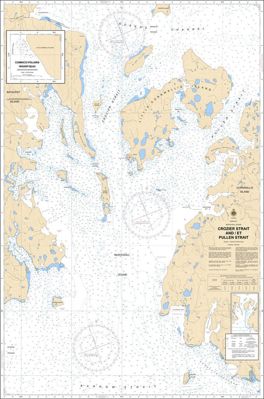 CHS Chart 7935: Crozier Strait and/et Pullen Strait