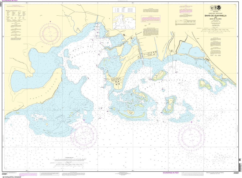 NOAA Chart 25681: Bahia de Guayanilla and Bahia de Tallaboa