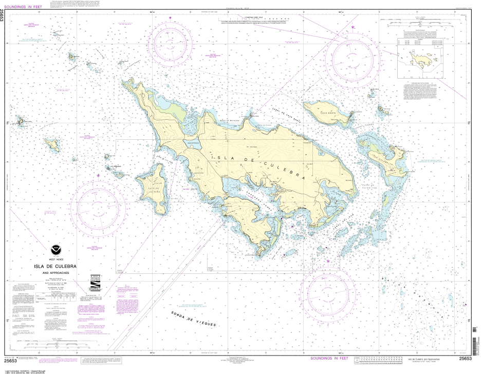 NOAA Chart 25653: Isla de Culebra and Approaches