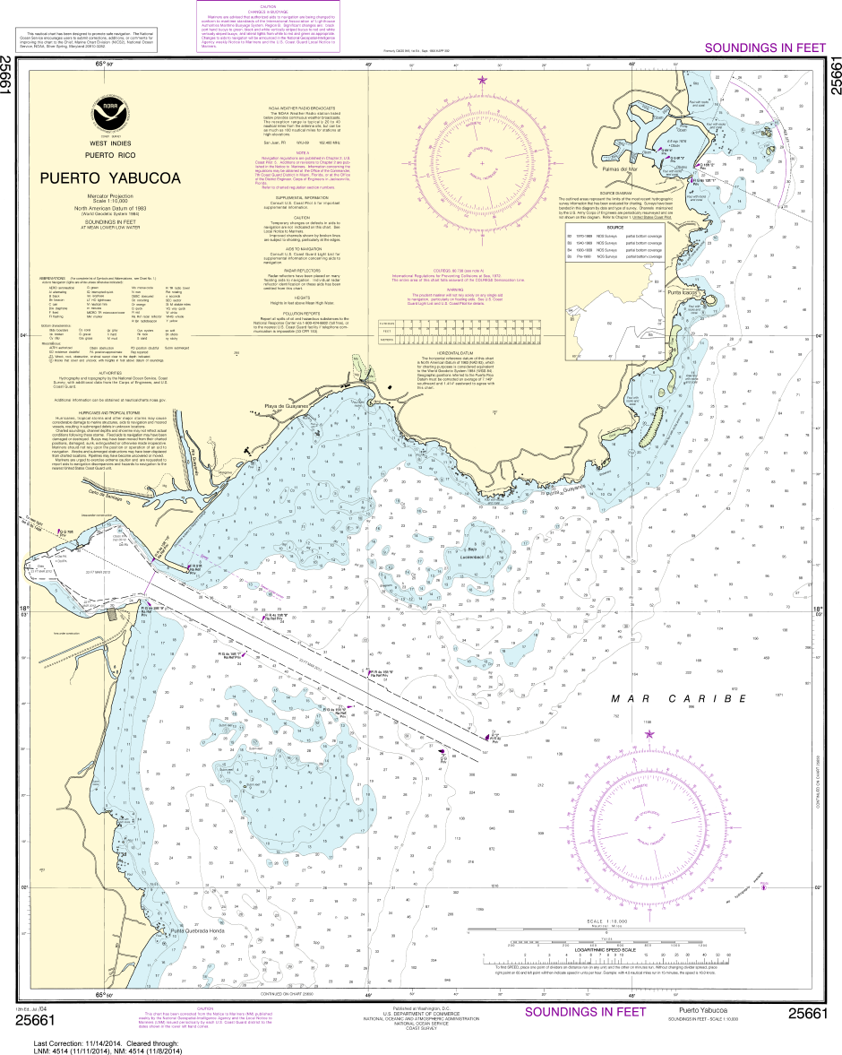 NOAA Chart 25661: Puerto Yabucoa