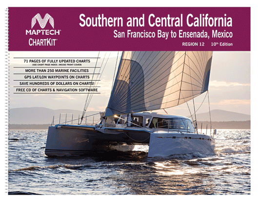 ChartKit Region 12: Southern and Central California: San Francisco Bay to Ensenada, Mexico (10th Ed)