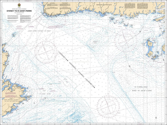 CHS Chart 4015: Sydney to / à Saint-Pierre