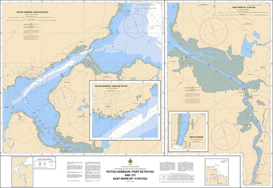 CHS Chart 4938: Pictou Harbour and East River of Pictou