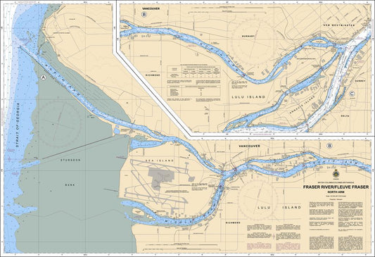 CHS Chart 3491: Fraser River/Fleuve Fraser, North Arm