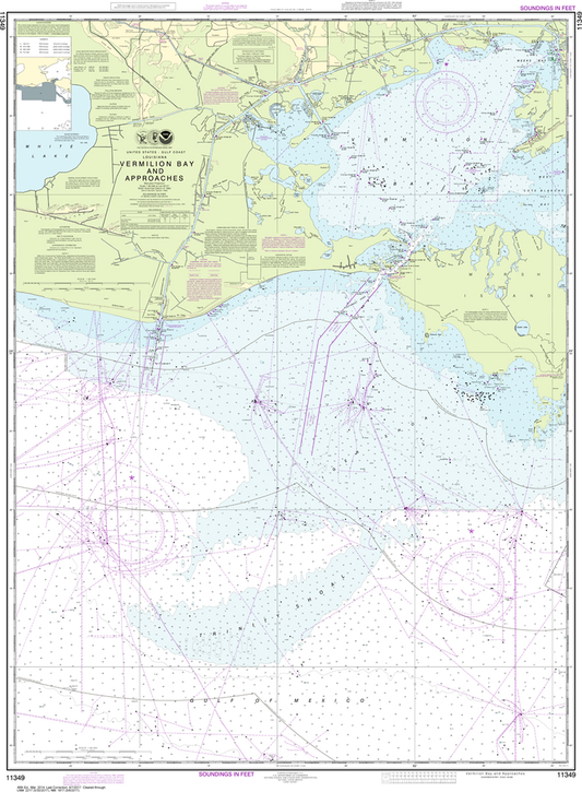 NOAA Chart 11349: Vermilion Bay and Approaches