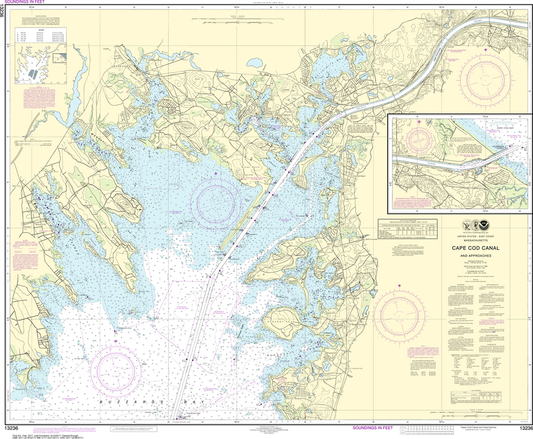NOAA Chart 13236: Cape Cod Canal and Approaches