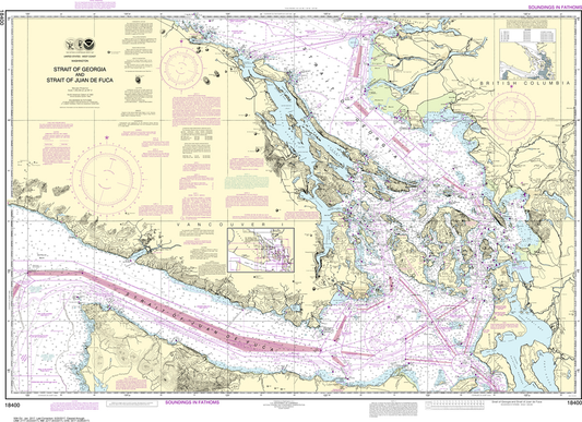 NOAA Chart 18400: Strait of Georgia and Strait of Juan de Fuca