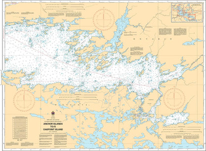 CHS Chart 6112: Rainy Lake/Lac à la pluie Southeast Portion/Partie sud-est Anchor Islands to/à Oakpoint Island