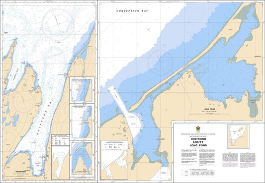 CHS Chart 4848: Holyrood and / et Long Pond