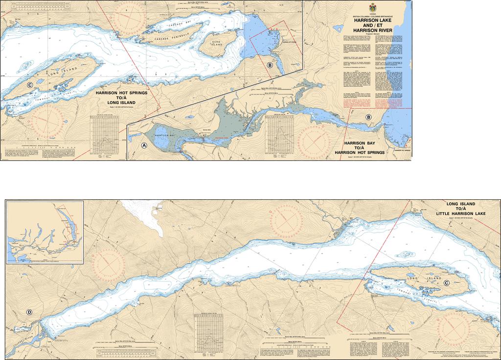 CHS Chart 3061: Harrison Lake and/et Harrison River