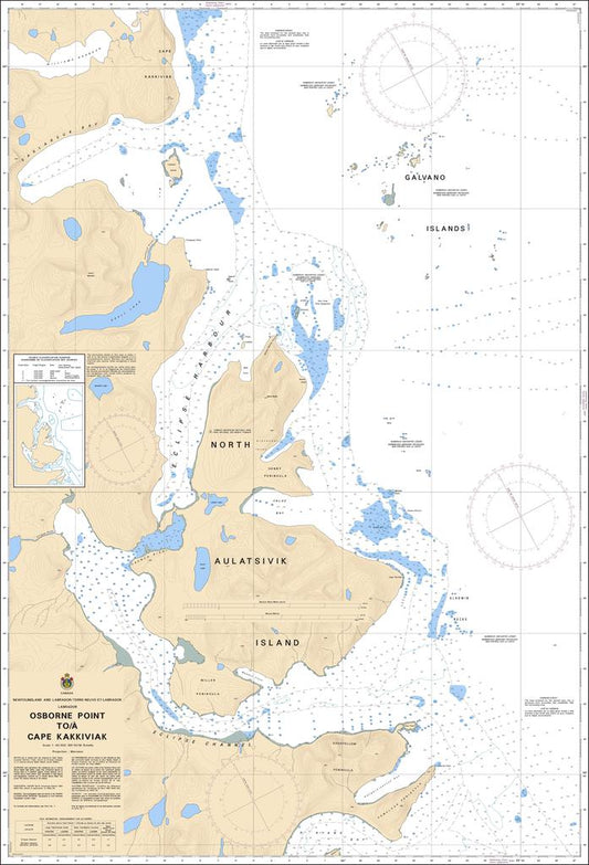 CHS Chart 5062: Osborne Point to / à Cape Kakkiviak