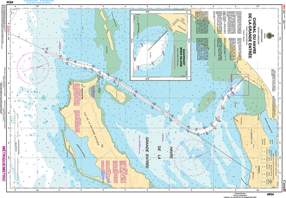CHS Print-on-Demand Charts Canadian Waters-4954: Chenal du Havre de la Grande EntrЋe, CHS POD Chart-CHS4954