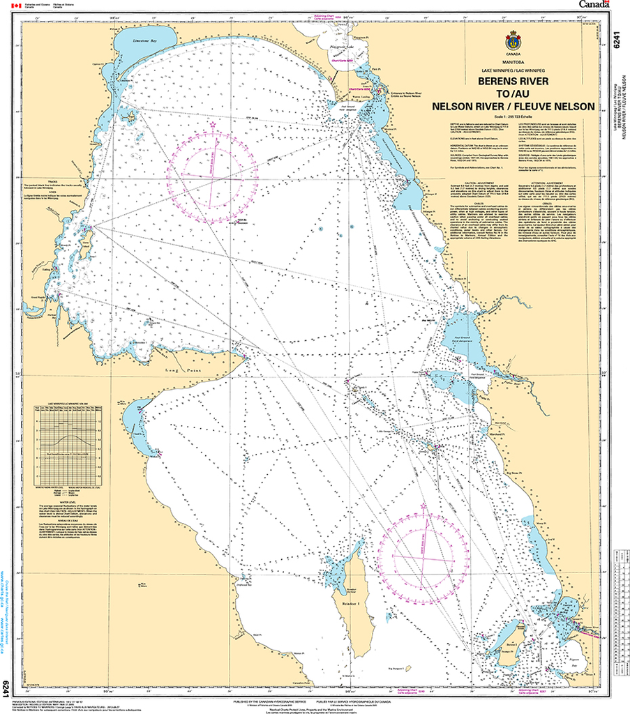 CHS Print-on-Demand Charts Canadian Waters-6241: Berens River to/€ Nelson River, CHS POD Chart-CHS6241