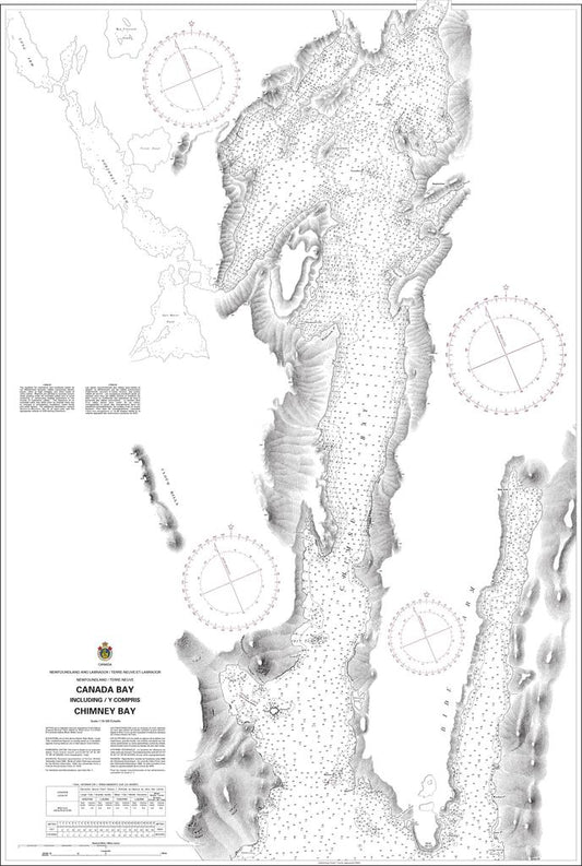 CHS Chart 4538: Canada Bay including / y compris Chimney Bay