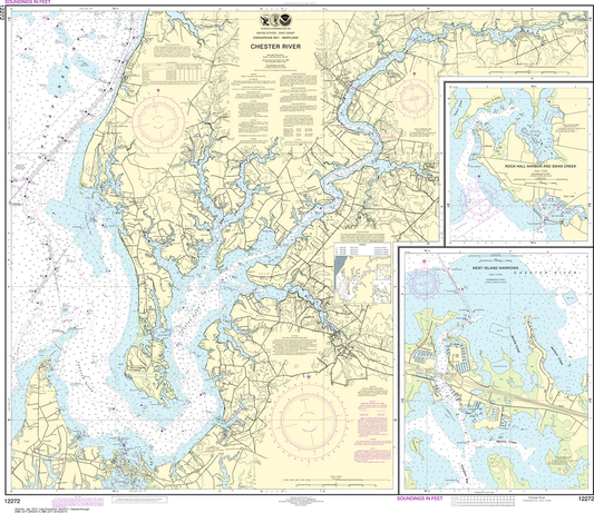 NOAA Chart 12272: Chester River, Kent Island Narrows, Rock Hall Harbor and Swan Creek