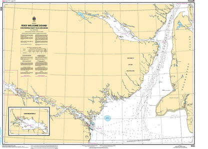 CHS Print-on-Demand Charts Canadian Waters-5533: Roes Welcome Sound (Chesterfield Inlet to/€ Cape Munn), CHS POD Chart-CHS5533