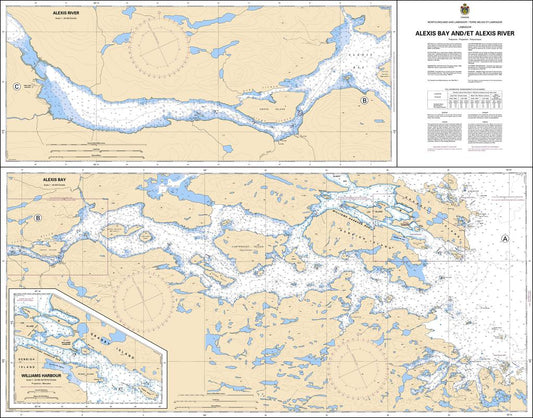 CHS Chart 5179: Alexis Bay and / et Alexis River