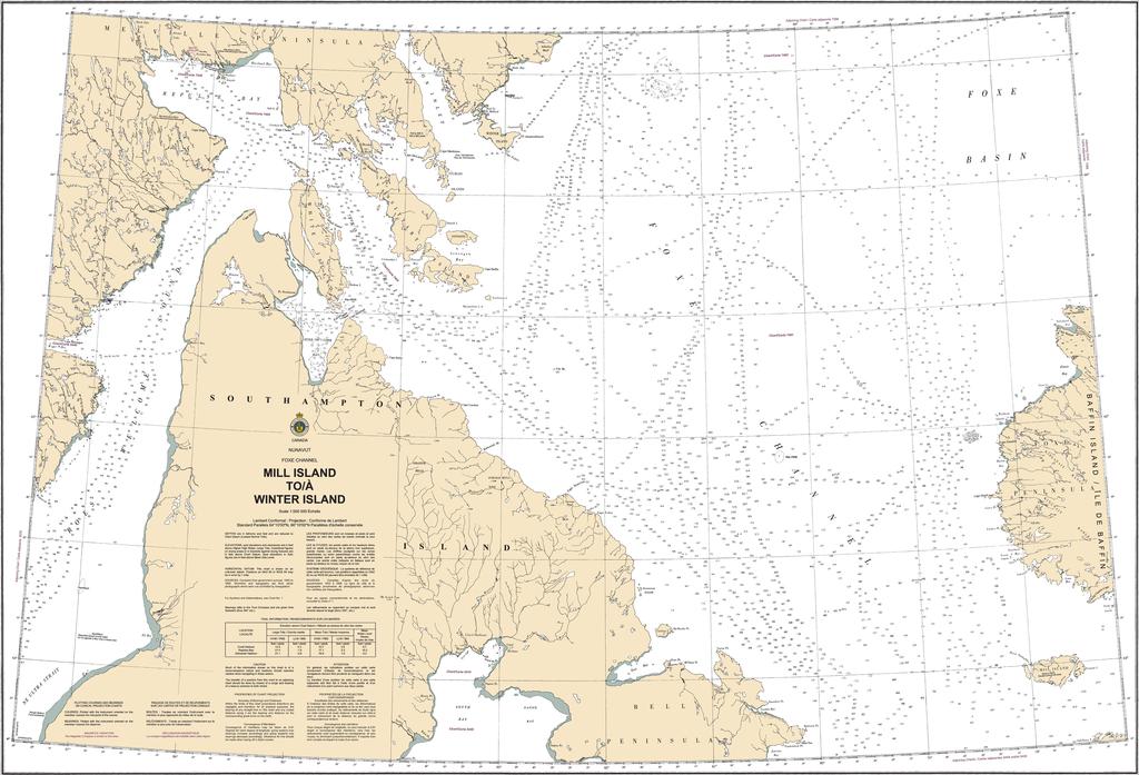 CHS Chart 7065: Mill Island to/à Winter Island