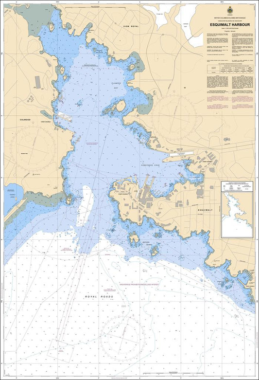 CHS Chart 3419: Esquimalt Harbour