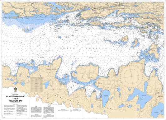 CHS Chart 2299: Clapperton Island to/à Meldrum Bay