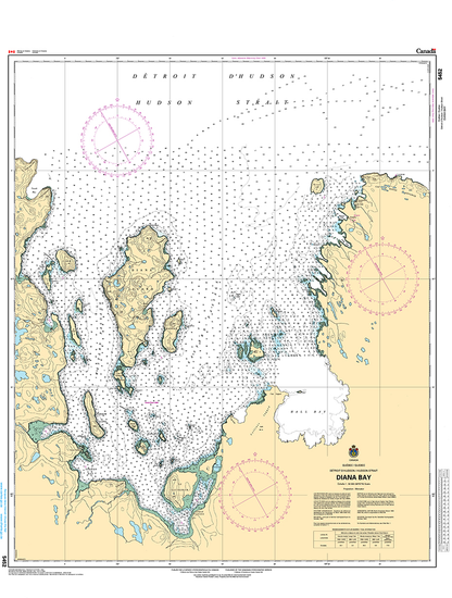 CHS Print-on-Demand Charts Canadian Waters-5452: Diana Bay, CHS POD Chart-CHS5452