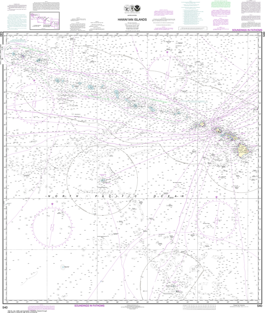 NOAA Chart 540: Hawai'ian Islands