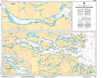 CHS Print-on-Demand Charts Canadian Waters-5179: Alexis Bay and / et Alexis River, CHS POD Chart-CHS5179