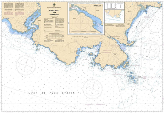 CHS Chart 3410: Sooke Inlet to/à Parry Bay