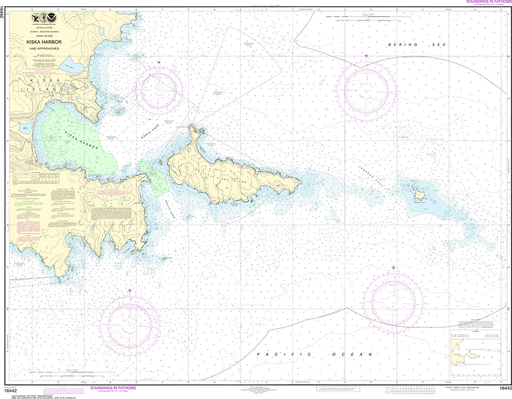 NOAA Chart 16442: Kiska Harbor and Approaches