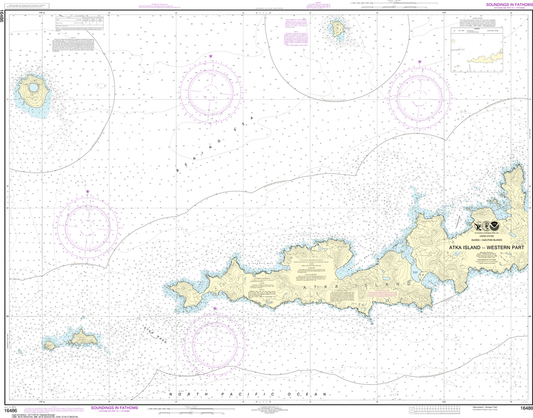 NOAA Chart 16486: Atka Island - Western Part