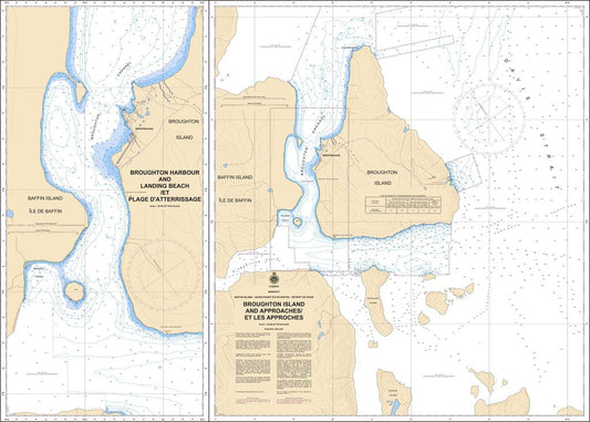 CHS Chart 7184: Broughton Island and Approaches/et les Approches